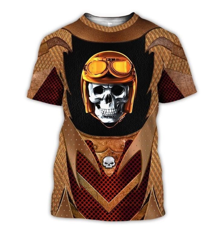 Bikergod Motorcycle Skull Biker T-shirt Design 3D Full Printed Sizes S - 5XL - NALA173A