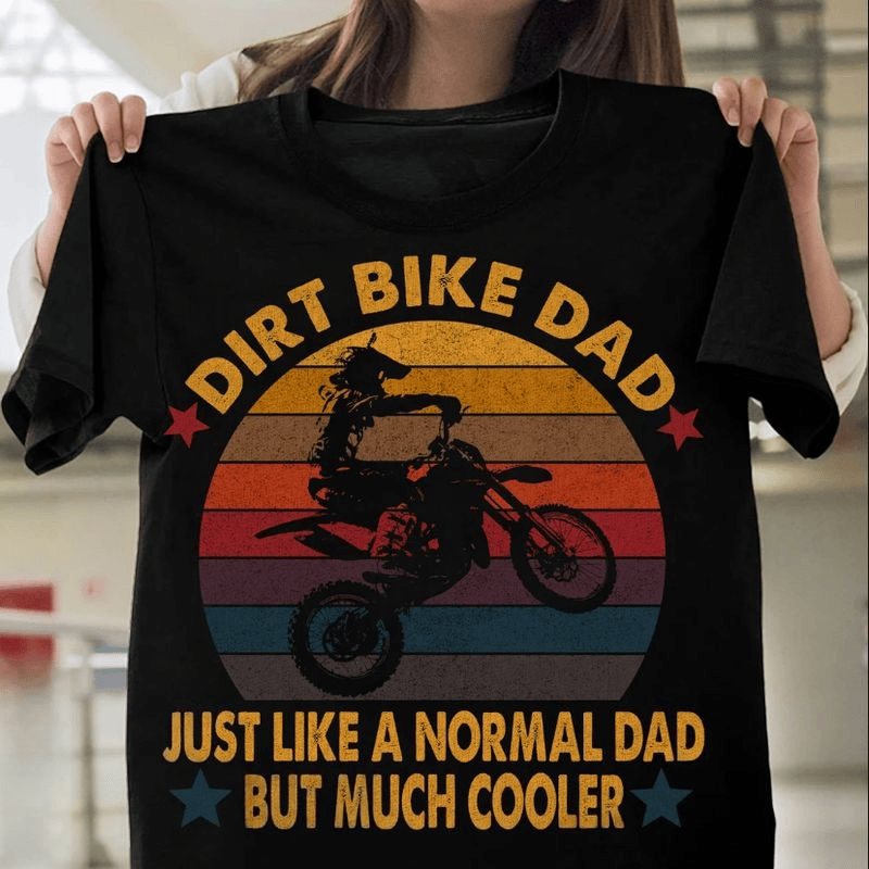 Bikergod Motorcycle Dirt Bike Dad Motocross T-shirt Design 2D Full Printed Sizes S - 5XL - NAVA384