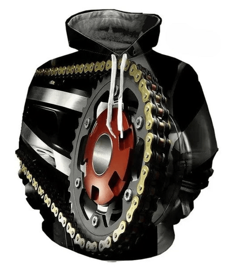 Bikergod Motorcycle Hoodie Design 3D Full Printed Sizes S - 5XL- HGH3333