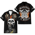 Bikergod Motorcycle Brotherhood Of Bikers Hawaii Shirt Design 3D Full Printed Sizes S - 5XL NASA443