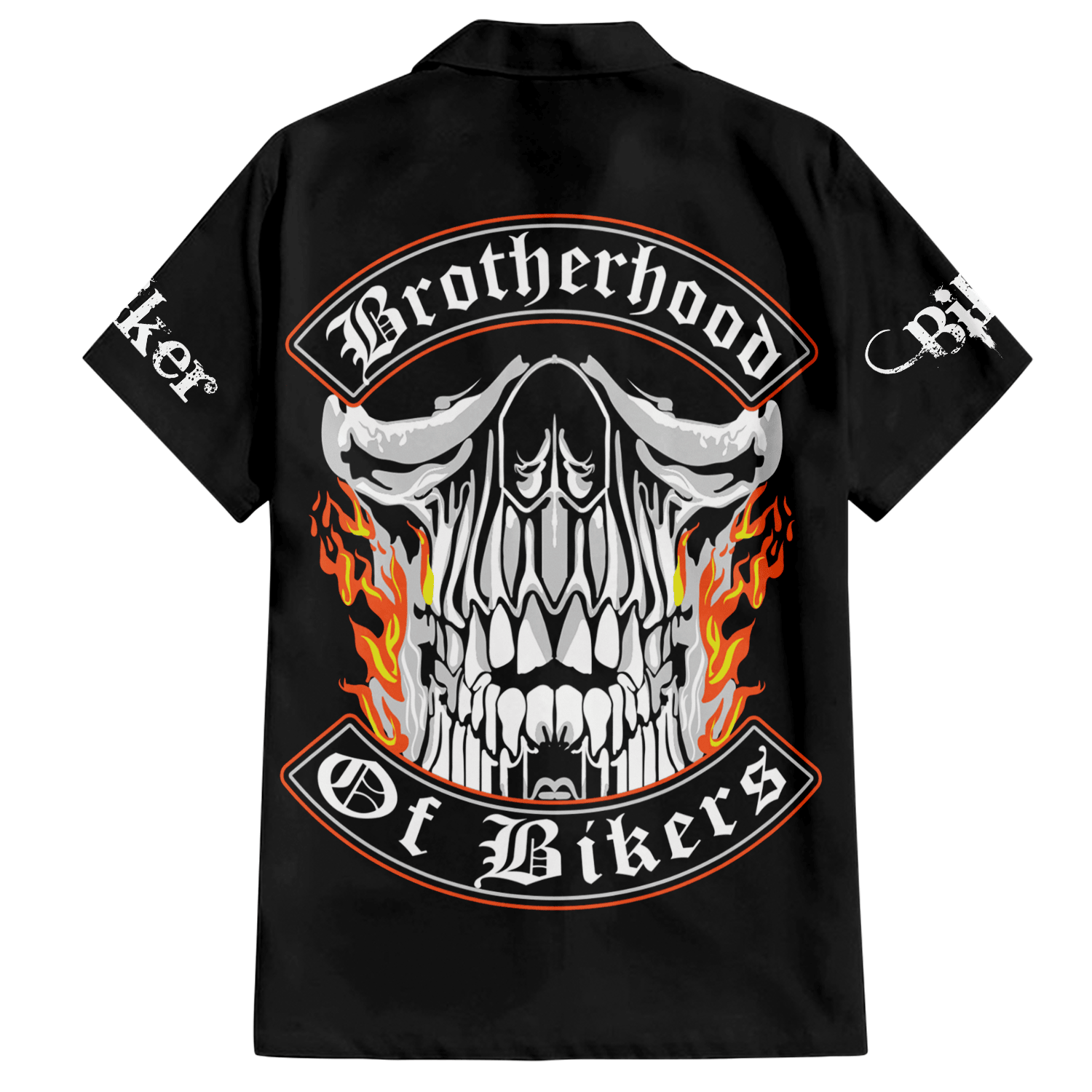 Bikergod Motorcycle Brotherhood Of Bikers Hawaii Shirt Design 3D Full Printed Sizes S - 5XL NASA443