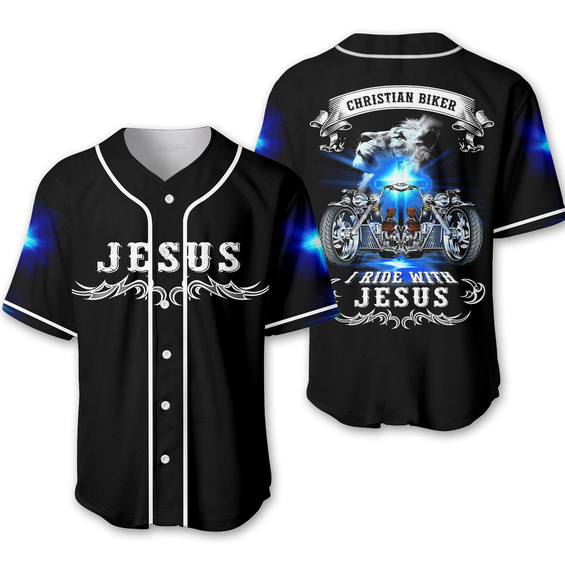 Bikergod Motorcycle Baseball Shirt Design 3D Full Printed High Quality - NMI221