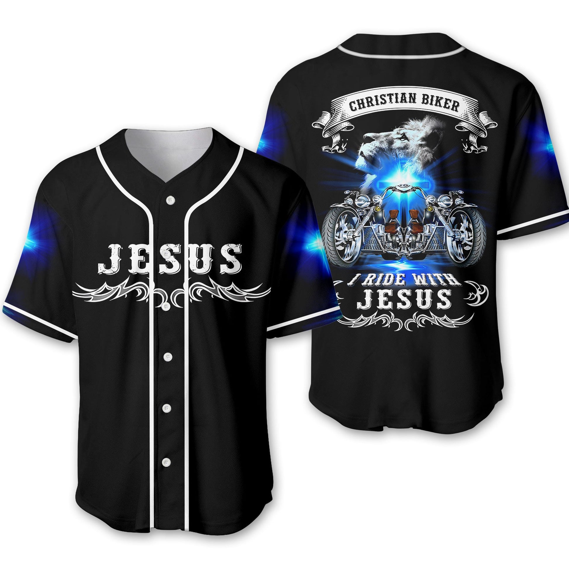 Bikergod Motorcycle Baseball Shirt Design 3D Full Printed High Quality - NMI221