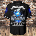 Bikergod Motorcycle Baseball Shirt Design 3D Full Printed High Quality - NMI221