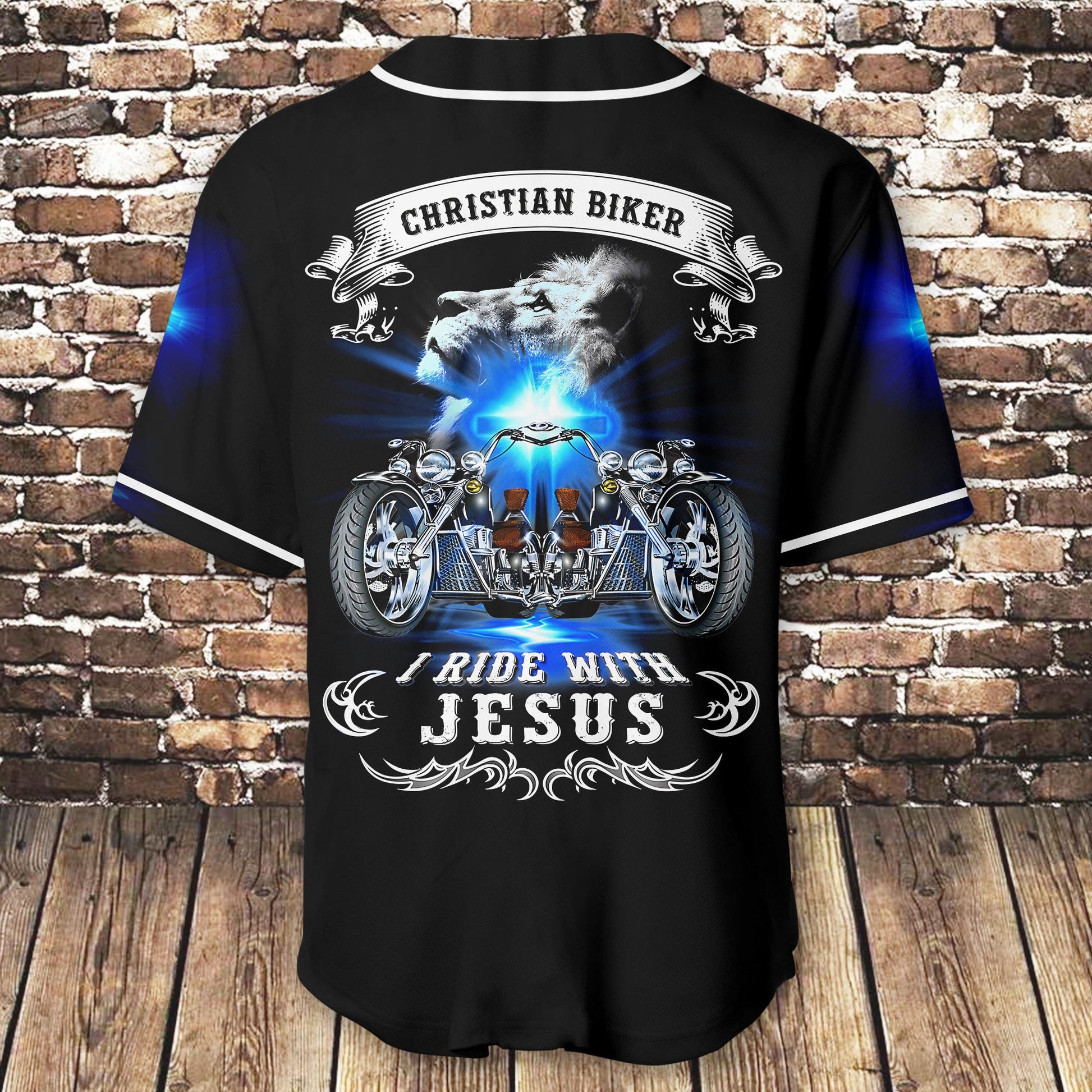 Bikergod Motorcycle Baseball Shirt Design 3D Full Printed High Quality - NMI221