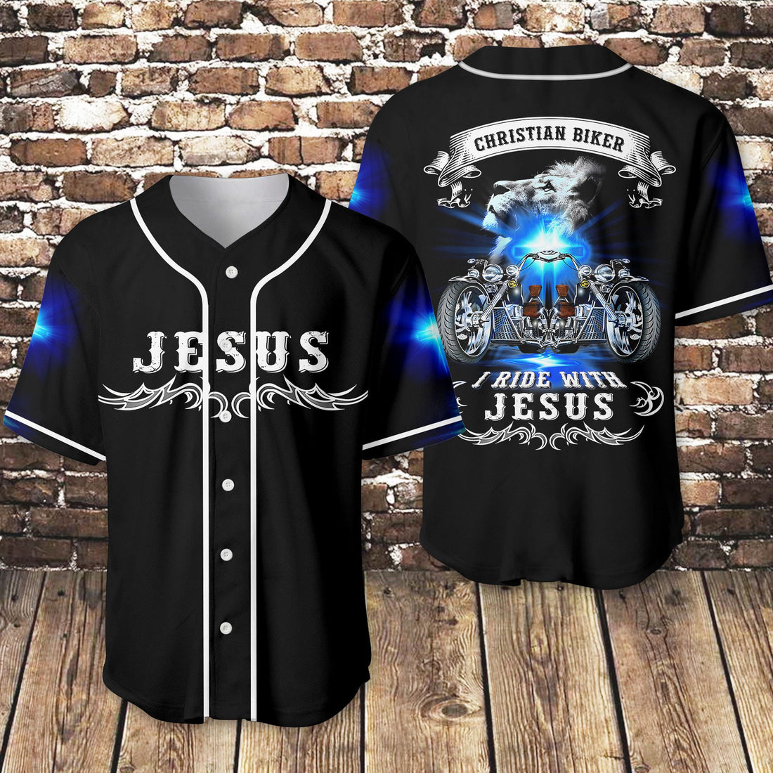 Bikergod Motorcycle Baseball Shirt Design 3D Full Printed High Quality - NMI221