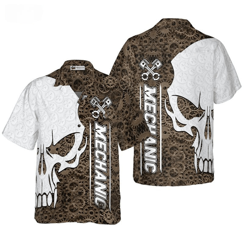 Bikergod Motorcycle Mechanic COTTON Hawaii Shirt Design 3D Full Printed Sizes S - 5XL NAQA292