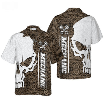 Bikergod Motorcycle Mechanic COTTON Hawaii Shirt Design 3D Full Printed Sizes S - 5XL NAQA292