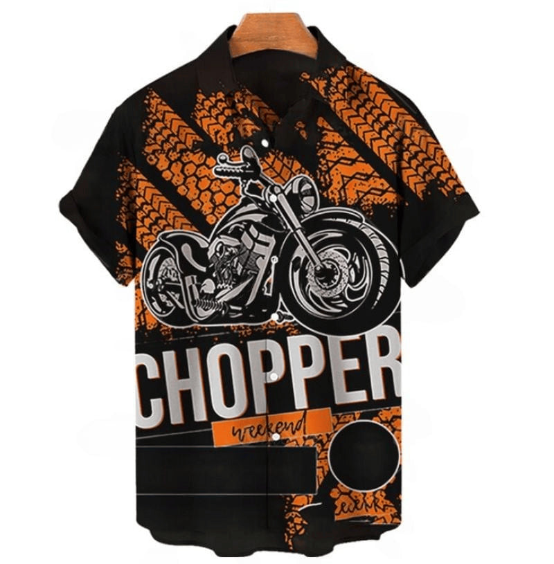 Bikergod Motorcycle COTTON Hawaii Shirt Design 3D Full Printed Sizes S - 5XL NAOA227