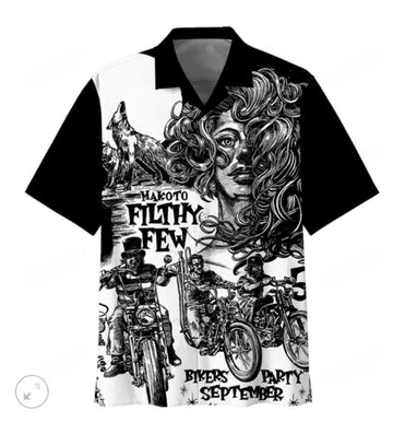 Bikergod Motorcycle Hawaii Shirt Design 3D Full Printed Sizes S - 5XL NAAK206