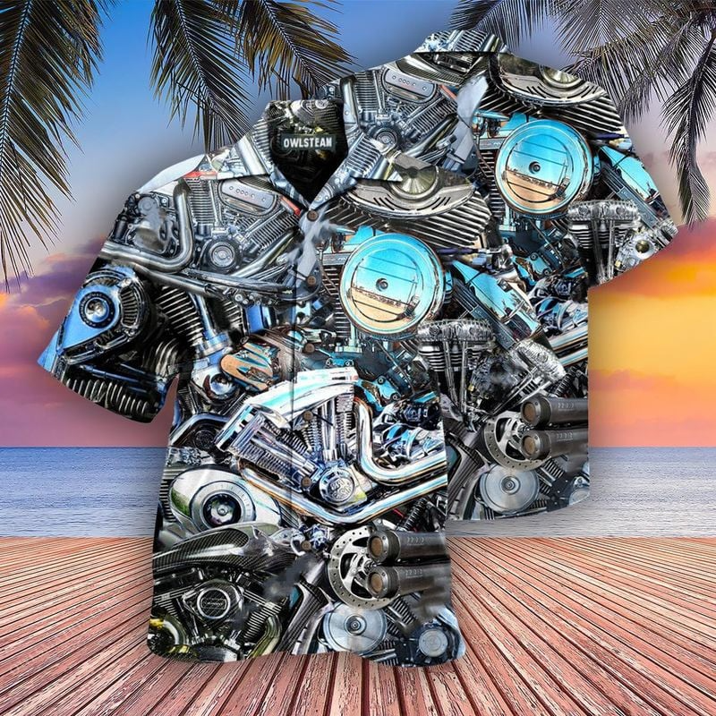 Bikergod Motorcycle Hawaii Shirt Design 3D Full Printed Sizes S - 5XL NAAK210