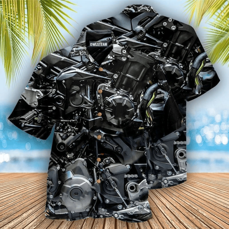 Bikergod Motorcycle Hawaii Shirt Design 3D Full Printed Sizes S - 5XL NAAK215