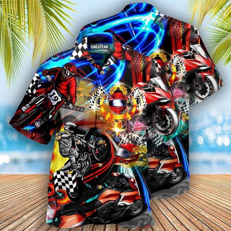 Bikergod Motorcycle Hawaii Shirt Design 3D Full Printed Sizes S - 5XL NAAK218
