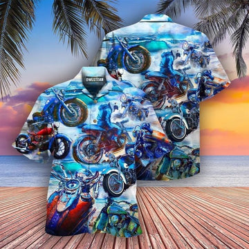 Bikergod Motorcycle Hawaii Shirt Design 3D Full Printed Sizes S - 5XL NAAK214
