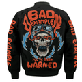 Bikergod Bad Example You've Been Warned Motorcycle Bomber Jacket Design 3D Full Printed HM23042503