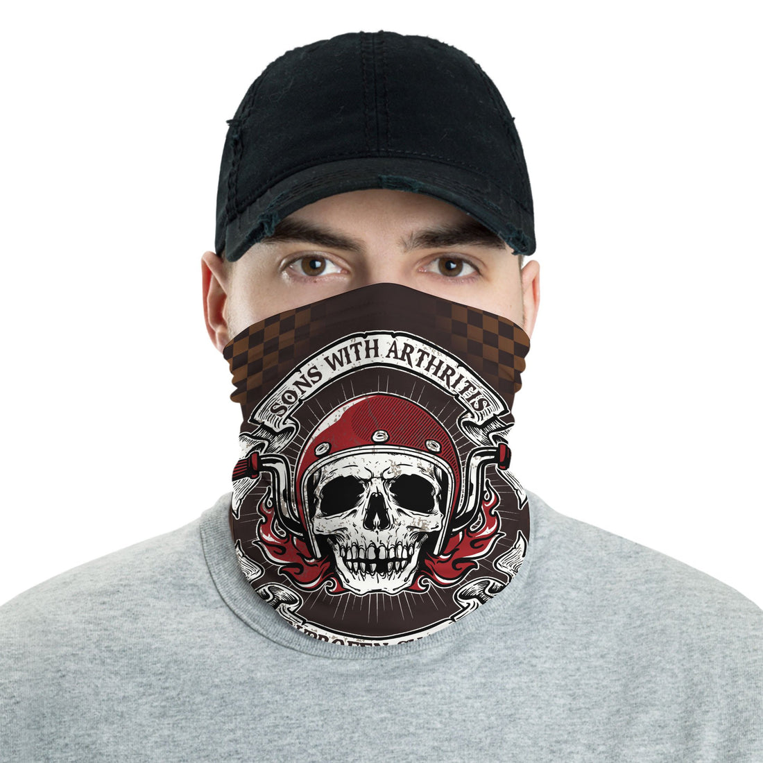 Bikergod Son With Arthritis Ibuprofen Chapter Motocross Mask Bandana HM19052504