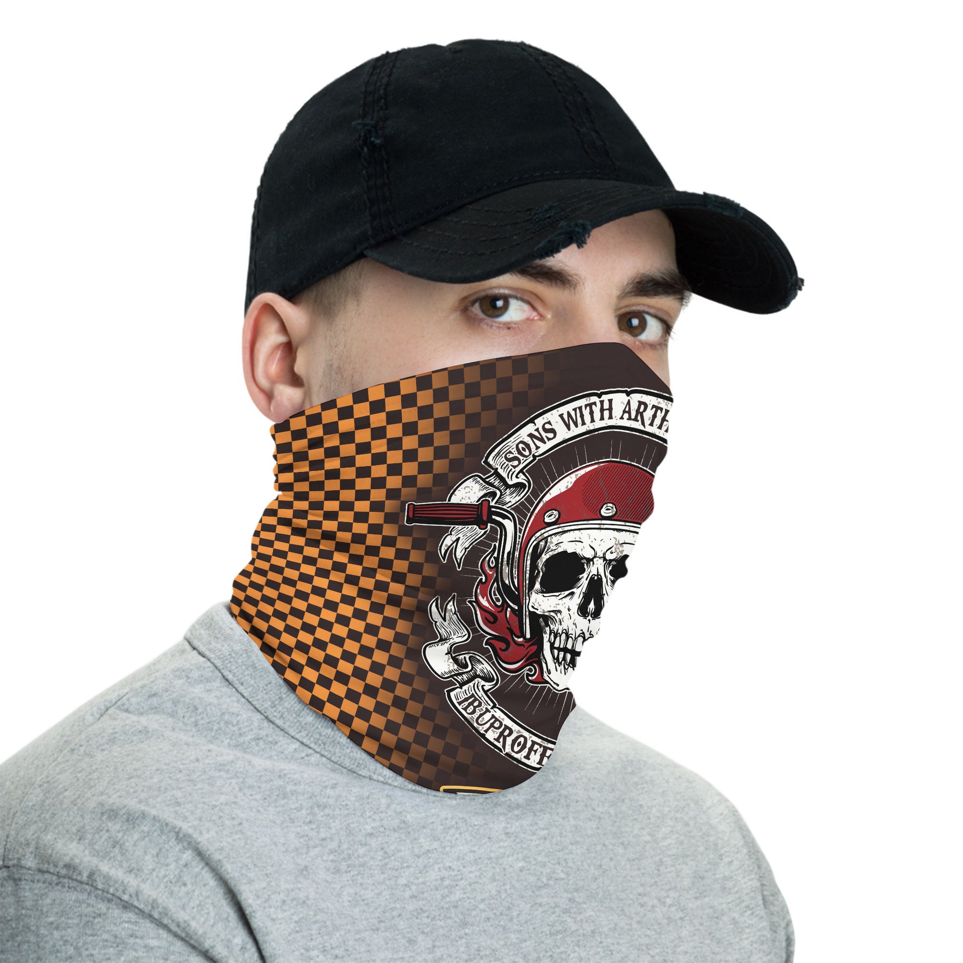 Bikergod Son With Arthritis Ibuprofen Chapter Motocross Mask Bandana HM19052504
