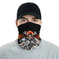 Bikergod Ride Free Biker Tube Skull And Engine Bandana Design 3D Full Printed DH042025TS18