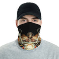 Bikergod Flaming Skull Rider Grim Reaper on Chopper Bandana DH042025TS19