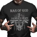 Bikergod Man Of God Dad Husband Papa Motocycle T-Shirt Design 2D Printed HM21052505