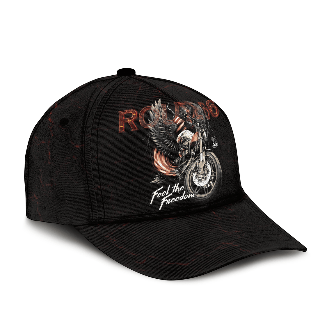 Bikergod Route 66 Feel The Freedom Classic Cap HM15052501