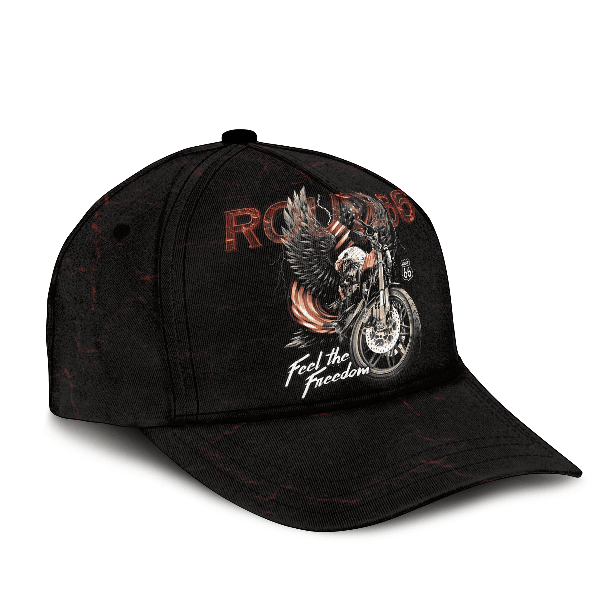 Bikergod Route 66 Feel The Freedom Classic Cap HM15052501