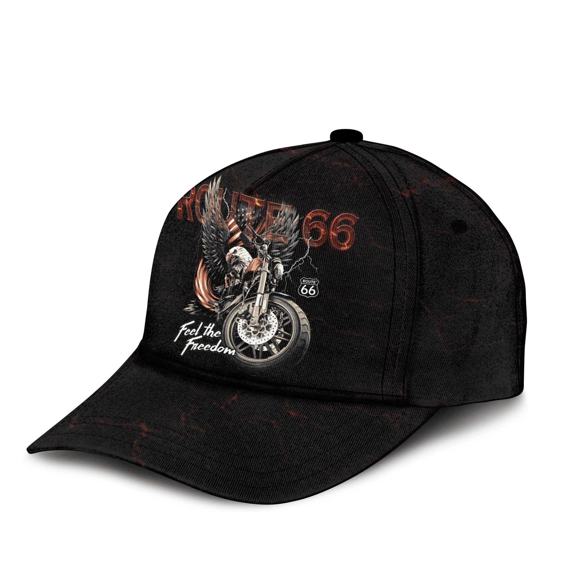 Bikergod Route 66 Feel The Freedom Classic Cap HM15052501