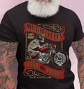 Bikergod Built Not Bought Motorcycle Biker Motorbike T-Shirt Design 2D Printed HM24052504