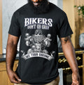 Bikergod Bikers Don't Go Grey, We Turn Chrome Motocycle T-Shirt Design 2D Printed HM24052505