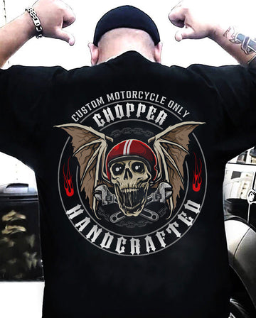 Bikergod Biker Bobber Motard Custom Motorcycle Choppers T Shirt Design 2D Printed HM26052504