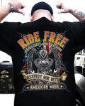 Bikergod Ride Free Respect Our Vets Motorcycle Motorcycle T Shirt Design 2D Printed HM26052505