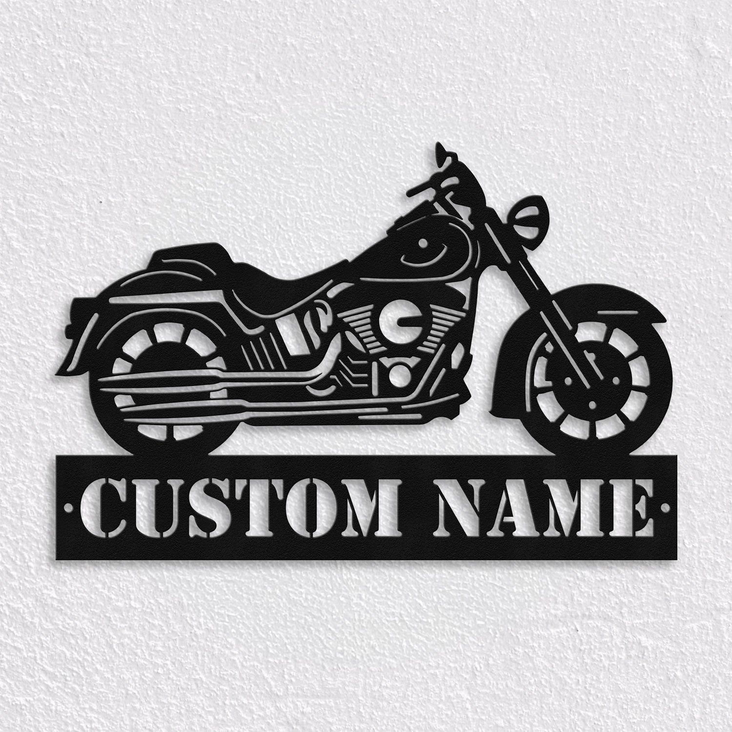 Bikergod Custom Name Motorcycle Metal Sign Wall Art – Personalized Dirt Bike Gift LN030625MS02
