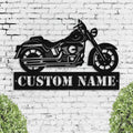 Bikergod Custom Name Motorcycle Metal Sign Wall Art – Personalized Dirt Bike Gift LN030625MS02