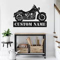 Bikergod Custom Name Motorcycle Metal Sign Wall Art – Personalized Dirt Bike Gift LN030625MS02