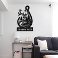 Bikergod Custom Text Deer Hunting And Fishing Metal Sign Wall Art – Hunter Sign Decoration LN030625MS03