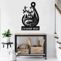 Bikergod Custom Text Deer Hunting And Fishing Metal Sign Wall Art – Hunter Sign Decoration LN030625MS03