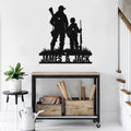 Bikergod Custom Name Dad And Son Hunting Metal Sign – Hunting Lover Sign LN030625MS05