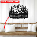 Bikergod Custom Name Deer Metal Sign – Outdoor Metal - Deer Hunter Gift LN030625MS08