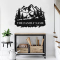 Bikergod Custom Name Deer Metal Sign – Outdoor Metal - Deer Hunter Gift LN030625MS08