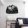 Bikergod Custom Name Deer Metal Sign – Outdoor Metal - Deer Hunter Gift LN030625MS08
