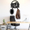 Bikergod Custom Name Motorcycle Helmet Holder Metal Sign Men Gift DH042025TS41
