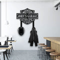 Bikergod Custom Name Motorcycle Helmet Holder Metal Sign Men Gift DH042025TS42