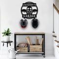 Bikergod Custom Name Motorcycle Helmet Holder Metal Sign Men Gift DH042025TS47