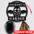 Bikergod Custom Name Motorcycle Helmet Holder Metal Sign Men Gift DH042025TS47
