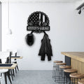 Bikergod Custom Name Motorcycle Helmet Holder Metal Sign Men Gift DH042025TS50