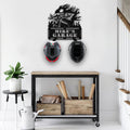 Bikergod Custom Name Motorcycle Helmet Holder Metal Sign Men Gift DH042025TS51