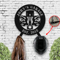 Bikergod Custom Name Motorcycle Helmet Holder Metal Sign Men Gift DH042025TS53
