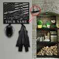 Bikergod Custom Name Motorcycle Helmet Holder Metal Sign Men Gift DH042025TS56