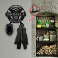Bikergod Custom Name Motorcycle Helmet Holder Metal Sign Men Gift DH042025TS57