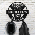 Bikergod Custom Name Motorcycle Helmet Holder Metal Sign Men Gift DH042025TS57
